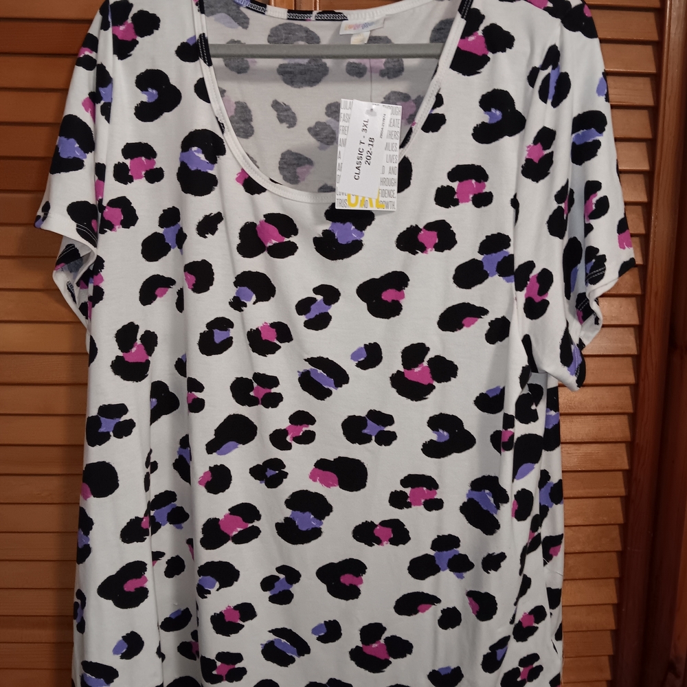 Stylish Leopard Print Short Sleeve Tee